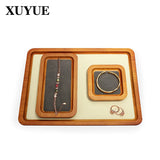 Wood Jewelry Storage Tray Organizer Necklace Earrings Ring Bracelet Display