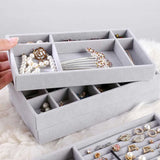 Pink Jewelry Display Stand Organizer Box Case