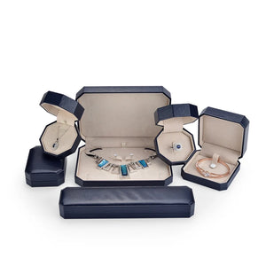 Retro Ring Necklace Storage Case Set Party Wedding Birthday