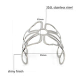 Punk Style Stainless Steel Wide Bangle