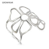 Punk Style Stainless Steel Wide Bangle