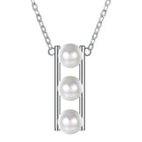 Faux Pearl Pendant Clavicle Necklace for Women
