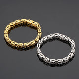Men's Stainless Steel Geometric Bracelet Golden