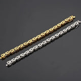 Men's Stainless Steel Geometric Bracelet Golden
