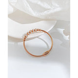 Titanium Steel Beads Bangle Zircon Magnetic Buckle Stainless Steel Bangle