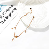 Smiley Face Stainless Steel Anklet for Summer