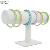 T-Shaped Jewelry Display Stand Velvet Bracelet Watch Necklace Storage