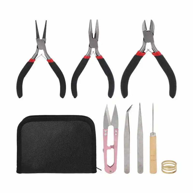 Professional Jewelry Tool Set for DIY Making with Storage Bag