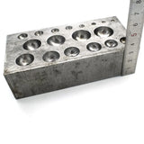 Jewelry Dapping Block 120x60x35mm Mold
