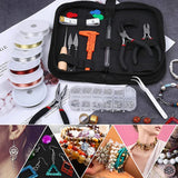 Jewelry Repair Tools Set with Pliers, Needle, Thread, Wire, Caliper