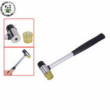 Two Way Rubber Hammer Steel Handle Jewelry Making Tool