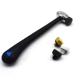 Hammer with Plastic/Steel/Copper Head Jewelry Making Repairing Craft Tool