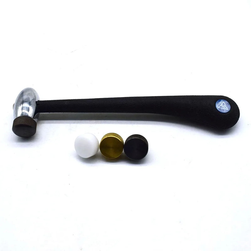 Hammer with Plastic/Steel/Copper Head Jewelry Making Repairing Craft Tool