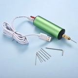 Electric Mini Drill Jewelry Tool with 8 Bits for DIY Wood Craft