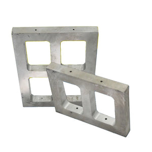 Aluminum Jewelry Mold Frame 1/2/4 Compartment for Vulcanized Rubber Mold