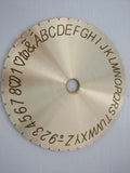 Inside Ring Engraving Font and Number Dial for Jewelry Tools