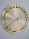 Inside Ring Engraving Font and Number Engraving Dial for Jewelry Tools