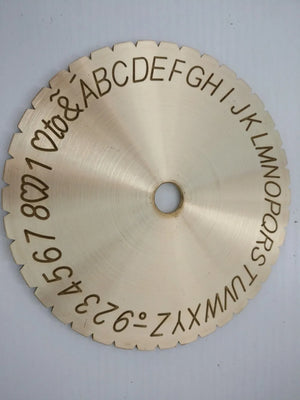 Inside Ring Engraving Font and Number Engraving Dial for Jewelry Tools