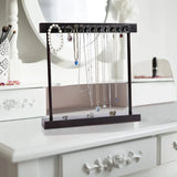 Jewelry Tower Organizer with 24 Hooks and Pedestal