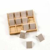 Bamboo Jewelry Tray Stand Display Box for Earrings Ornaments