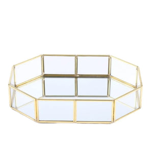 Decorative Tray for Jewelry Makeup Storage