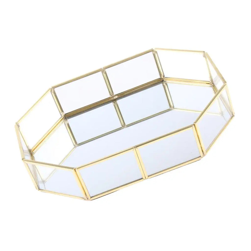 Decorative Tray for Jewelry Makeup Storage
