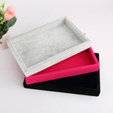 Velvet Jewelry Tray Organizer Holder Box