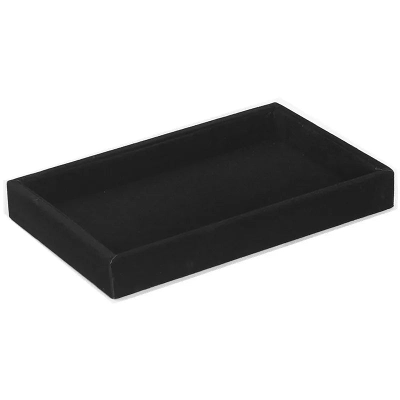 Velvet Jewelry Tray Organizer Holder Box