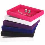 Velvet Jewelry Tray Organizer Holder Box