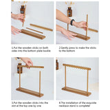 Wood Jewelry Tree Display Stand Bracelet Organizer Rack