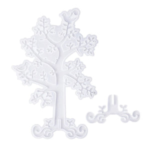 Resin Jewelry Tree Organizer Molds - Ring & Necklace Holder
