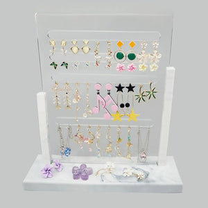 Jewelry Tree Stand Organizer with Tray, DIY Assembly
