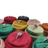 Round Shape Ring Holder Display Wedding Ring Box Joyero Packaging
