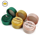 Round Shape Ring Holder Display Wedding Ring Box Joyero Packaging