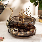 Rotating Jewelry Storage Box with Smooth Shaft for Management