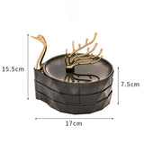 Rotating Jewelry Storage Box with Smooth Shaft for Management