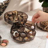 Rotating Jewelry Storage Box with Smooth Shaft for Management