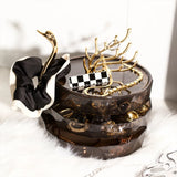 Rotating Jewelry Storage Box with Smooth Shaft for Management