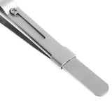 Jewelry Tweezers Concave Groove Diamond Stainless Steel Craft Tools