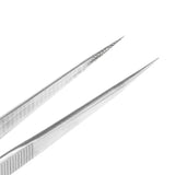 Jewelry Tweezers Concave Groove Diamond Stainless Steel Craft Tools