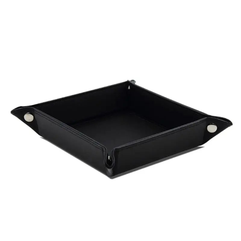 Jewelry Valet Tray PU Leather Catchall Tray Coin Box Storage for Men