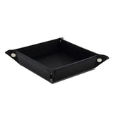 Jewelry Valet Tray PU Leather Catchall Tray Coin Box Storage for Men
