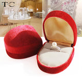 Velvet Ring Box Wedding Jewelry Pendant Stud Box