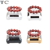360 Rotating Jewelry Watch Ring Display Stand Solar Showcase