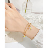 Daisy Stainless Steel Bracelet for Girlfriends