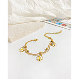 Daisy Stainless Steel Bracelet for Girlfriends