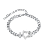 Zircon Stainless Steel Bracelet by XINGX