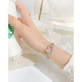 Zircon Stainless Steel Bracelet by XINGX