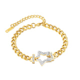 Zircon Stainless Steel Bracelet by XINGX