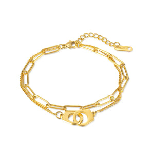 Vintage Double Titanium Steel Bracelet